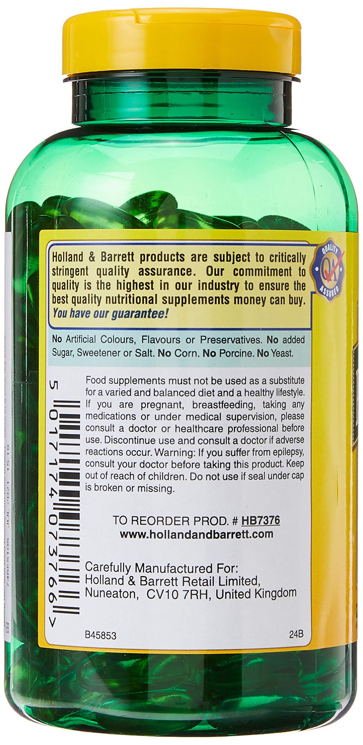 Holland & Barrett Holland & Barrett Natural Evening Primrose Oil 240 Capsules 1000mg Plus Vitamin B6