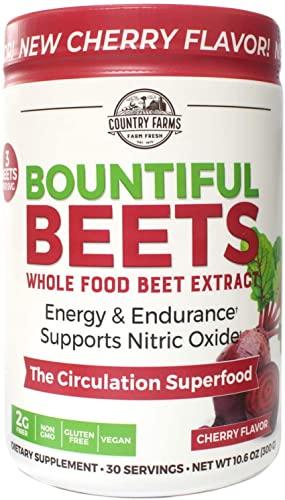 COUNTRY FARMS Country Farms Bountiful Beets Circulation Superfood, Delicious Natural Flavor 10.6 Ounces Each (9)