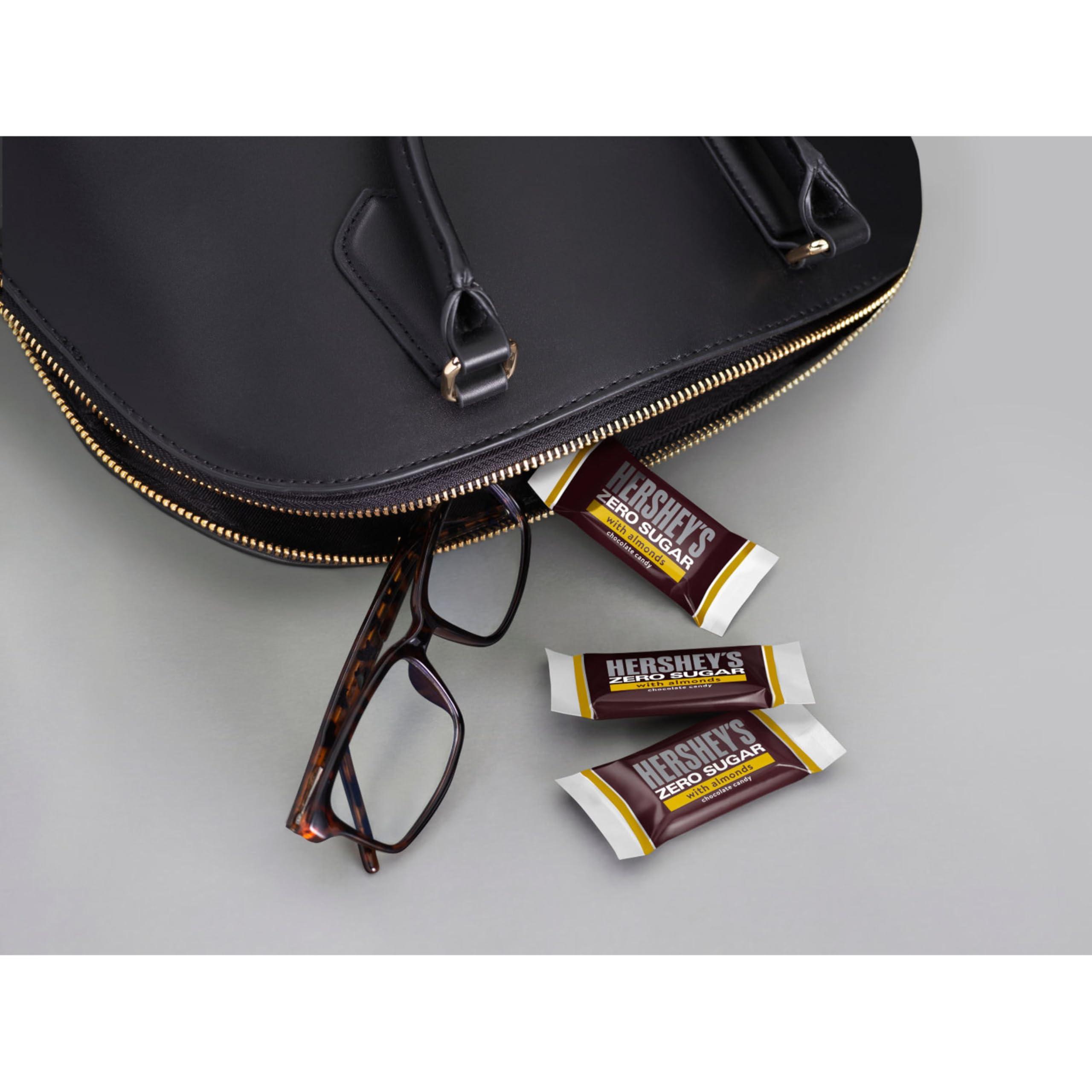 HERSHEY'S HERSHEY\'S Zero Sugar Chocolate with Almonds Candy Bag, 3 oz
