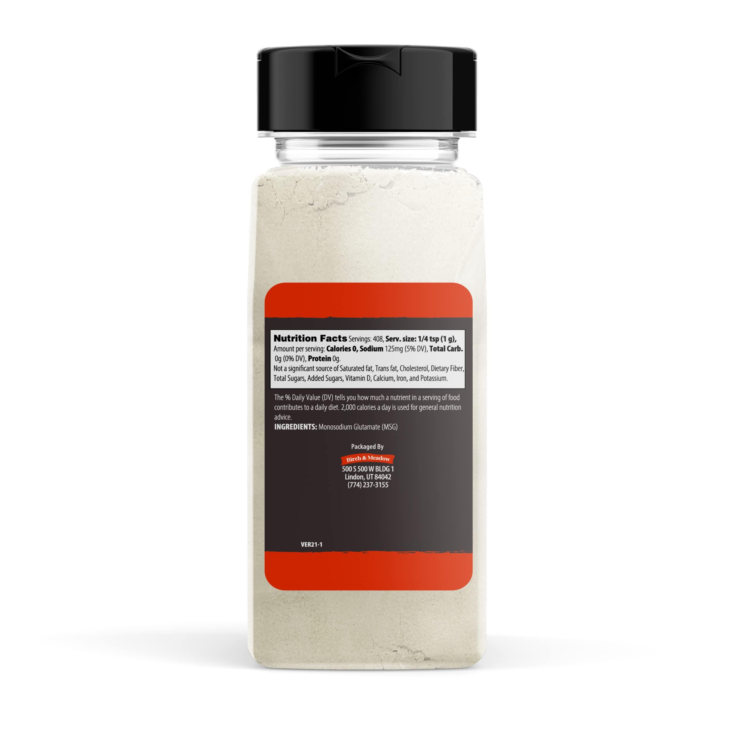 BIRCH & MEADOW Birch & Meadow 2 Cups of MSG, Monosodium Glutamate, Crystalline Powder, Flavor Enhancer