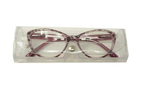 COLOR VIPER ColorViper basic cateye women reader spring hinge Reading Glasses 52m-17mm-140mm (purple tortoise, 1.25)