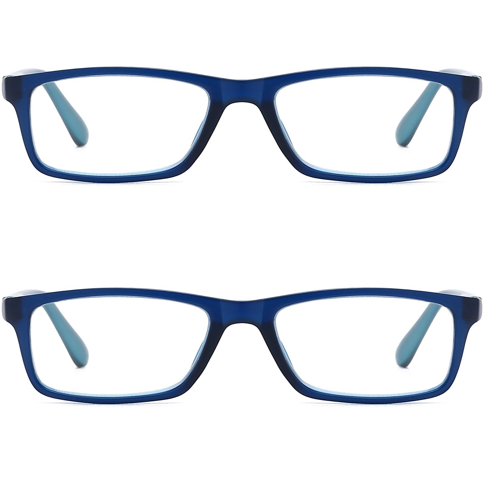 RaoOG RaoOG Reading Glasses Men Women Blue Light Blocking - 2 Pack Anti-blue Readers for Women UV Protection Eyeglass +2.0