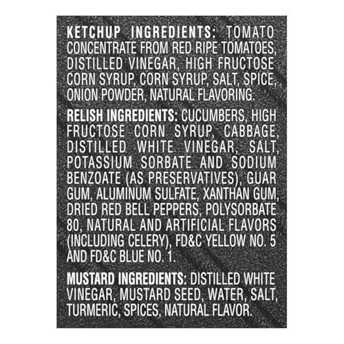Heinz Heinz Tomato Ketchup, Sweet Relish & Yellow Mustard Grill Pack, 3 ct Pack