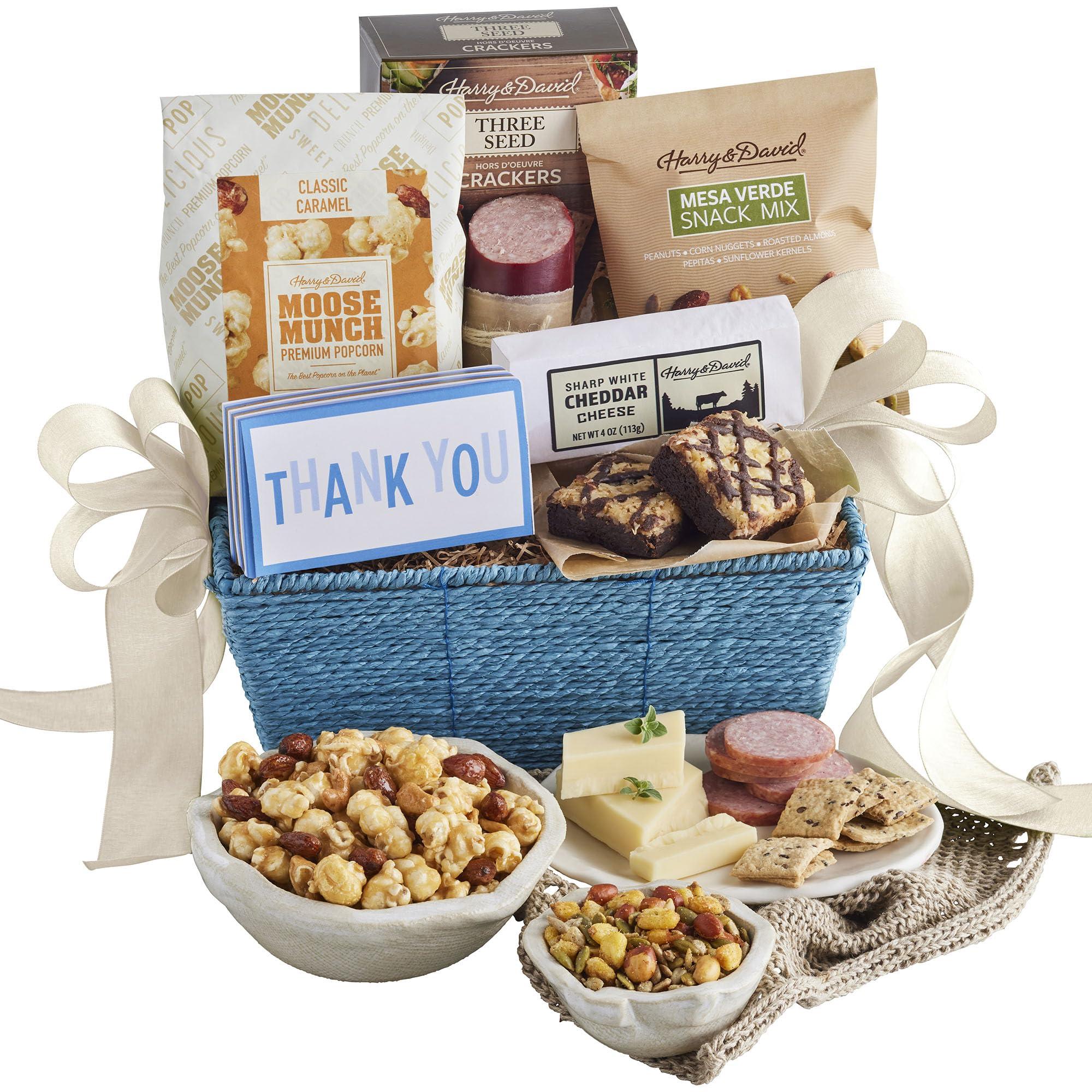 Harry & David Harry & David\'s Thank You Gift Basket - Classic Meat & Cheese Basket - Corporate, Employee Appreciation, Corporate Gift, Gift Basket For Men