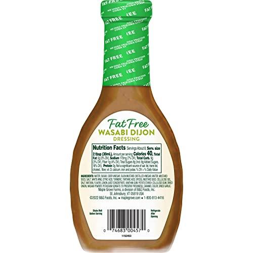 Maple Grove Farms Maple Grove Farms Fat Free Salad Dressing, Wasabi Dijon, 8 Ounce (Pack of 12)