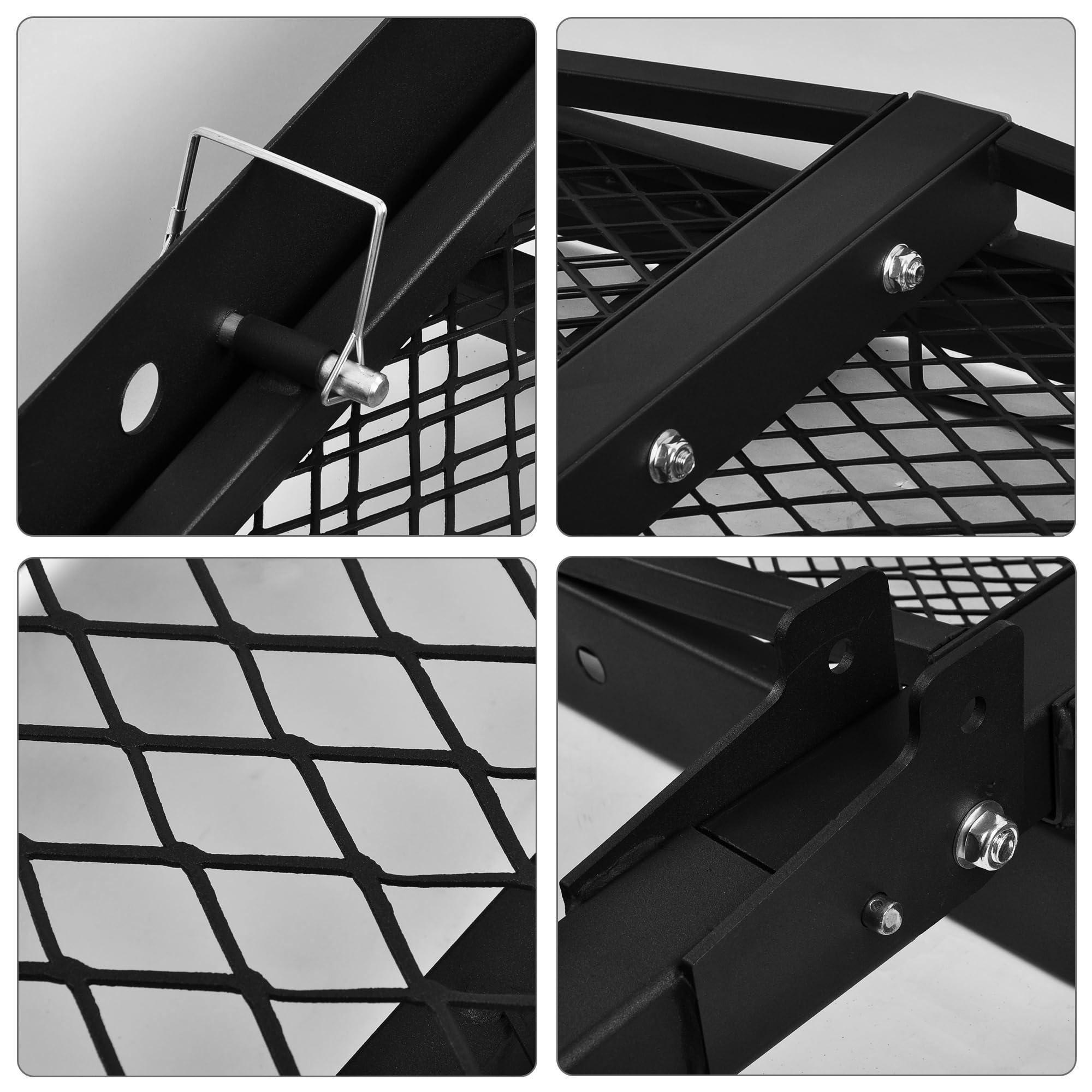 WINMAX TOOLS AUTOMOTIVE Folding Wheelchair Scooter Carrier Rack 250KG Medical Rack Ramp Hitch Mount