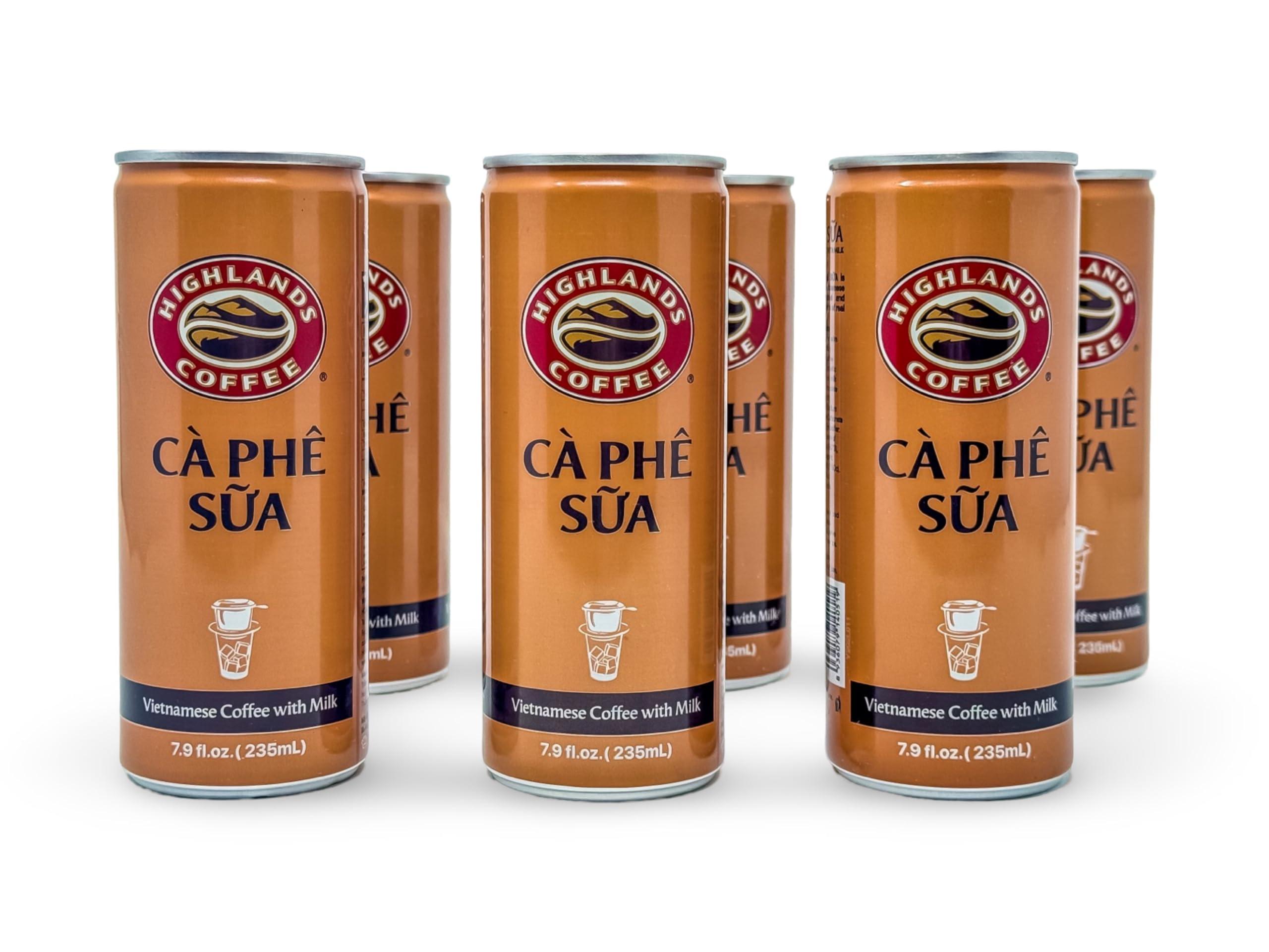Highlands Coffee Highlands Coffee Highlands Vietnamese Coffee with Milk - Ca Phe Sua (Pack of 6, Robusta)