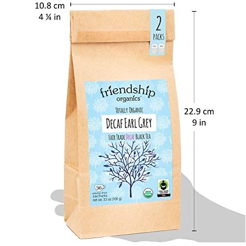 Friendship Organics Friendship Organics Decaf Earl Grey Tea Bags, Organic and Fair Trade 36 Count