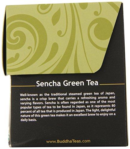Buddha Teas Buddha Teas Sencha Tea, 18 Count (Pack of 6)