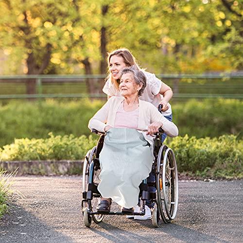 Classy Pal Classy Pal Lightweight Wheelchair Blanket, Waffle Weave Soft Blanket, 106cm L & 99cm W, Wheelchair Accessories, Grey Blanket, Elderly Gifts