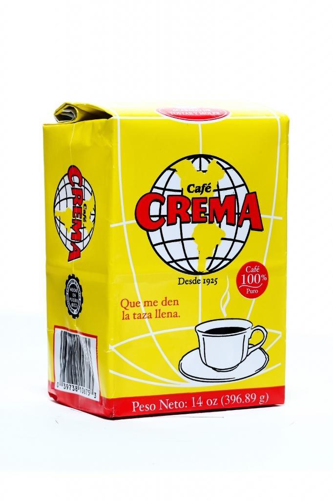 Cafe Crema Cafe Crema Ground Puerto Rican Coffee, 14 Ounce Bag (1 Bag)