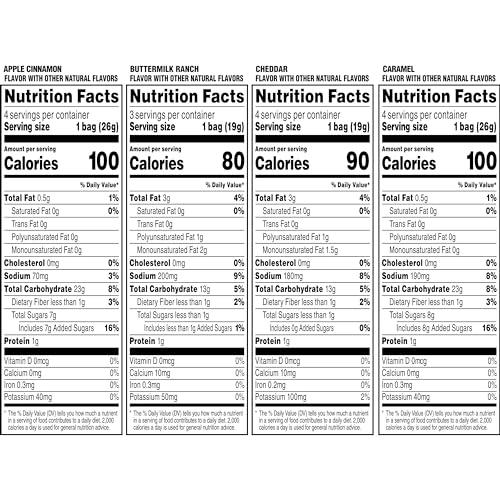 Quaker Quaker Rice Crisps, 4 Flavor Sweet and Savory Variety Mix, 15 count