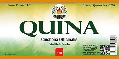 Hawaii Pharm LLC QUINA (Cinchona Officinalis) Dried Bark Powder 1 lb
