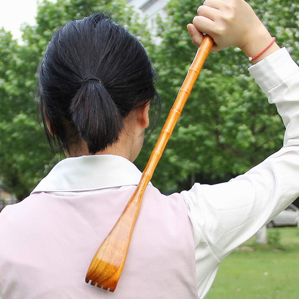 Healifty Wooden Scratcher Pregnancy Shoe Horn Back Scratcher Shoe Horn Back Relaxing Scratcher Back Scratchers for Adults Extendable Body Shoes Lifter Bamboo Massage Wood Tools