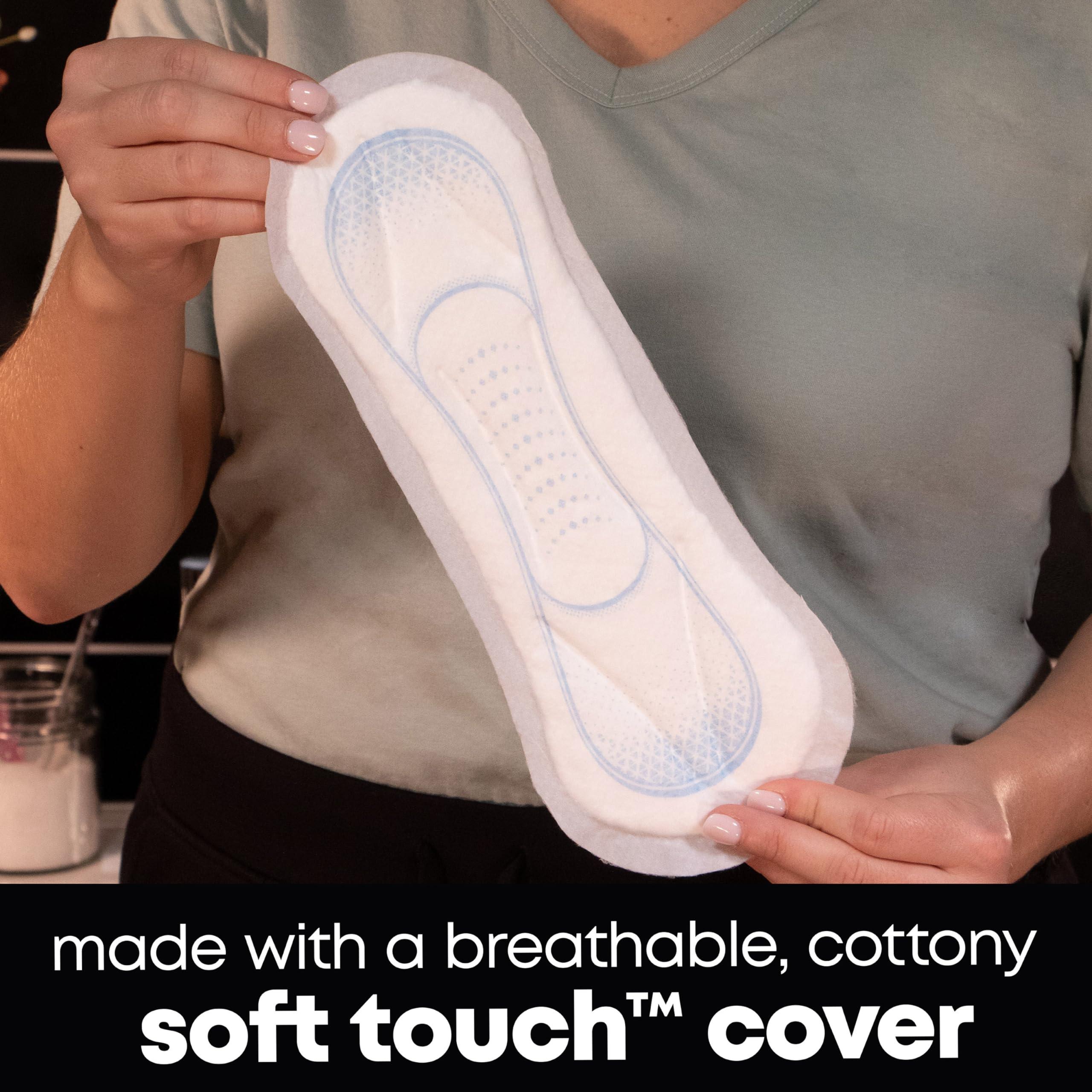 U by Kotex U by Kotex Clean & Secure Overnight Maxi Pads, 90 Count (3 Packs of 30) (Packaging May Vary)