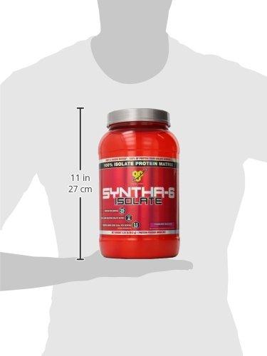 BSN BSN SYNTHA-6 Isolate Protein Powder, Strawberry Protein Powder with Whey Protein Isolate, Milk Protein Isolate, Flavor: Strawberry Milkshake, 24 Servings (Packaging May Vary)