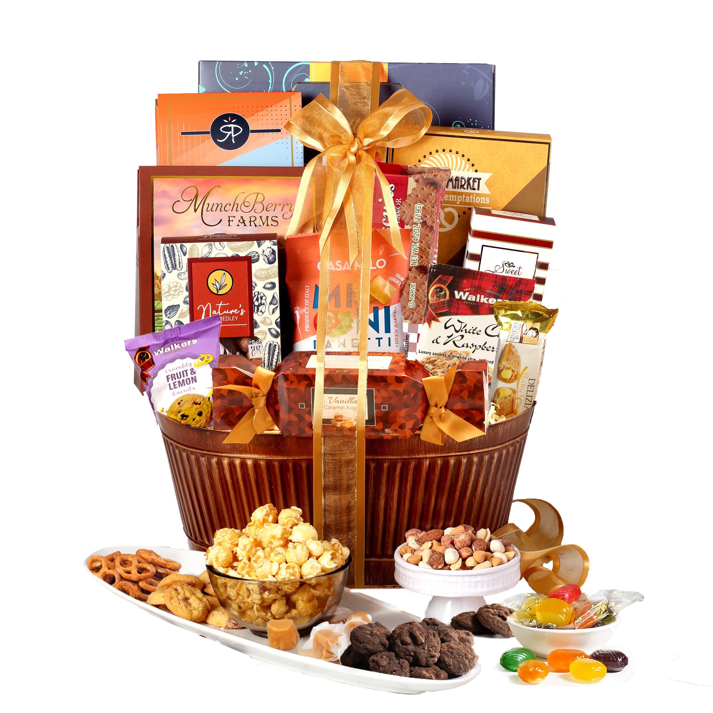 Broadway Basketeers Broadway Basketeers Chocolate Gift Basket Gifts for Women, Men, Valentines Day Delivery, Families, College, Appreciation, Thank You Present, Birthday, Corporate, Get Well, Sympathy Care