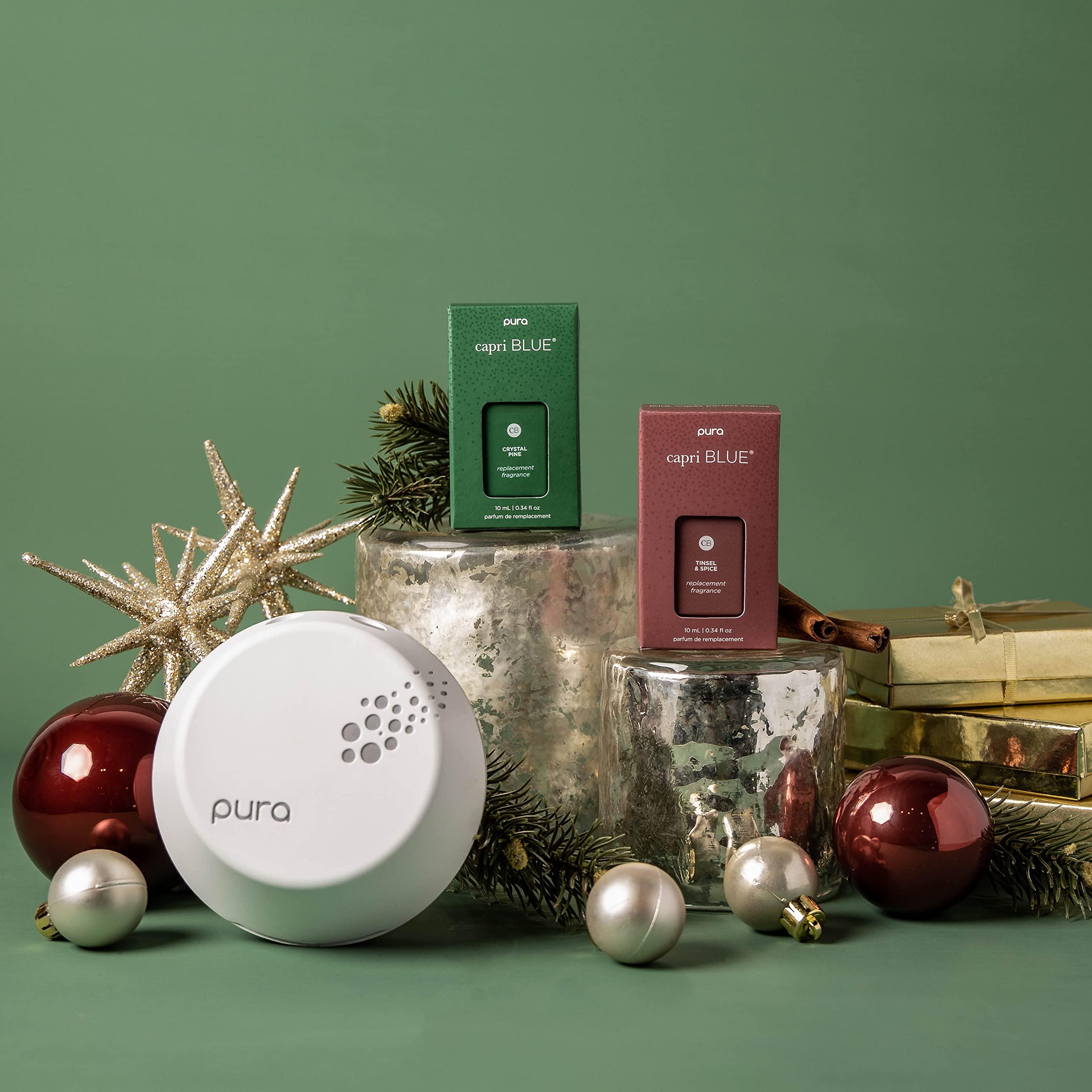 Capri Blue Capri Blue Pura Smart Home Plug-in Diffuser Refills  Includes 2 Capri Blue Pura Refills for Plug In Diffusers for Home - Long Lasting Luxury Scents - Crystal Pine (Pack of 2)