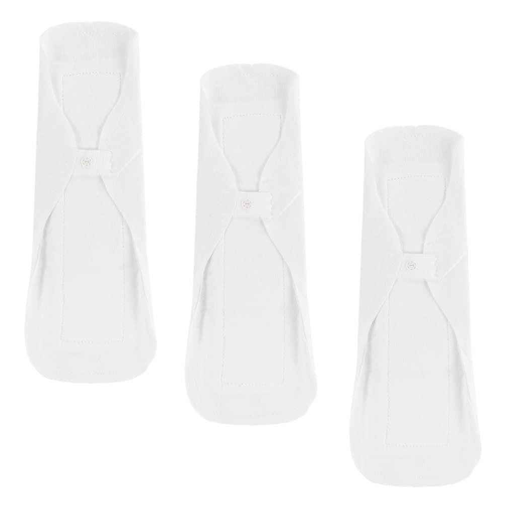 Operitacx Operitacx 3pcs Menstrual Cloth Napkin Organic Pads for Women Reusable Period Pads Reusable Cloth Pads Pads Panty Pads Girl Child White with Wings Cotton Paper Napkin
