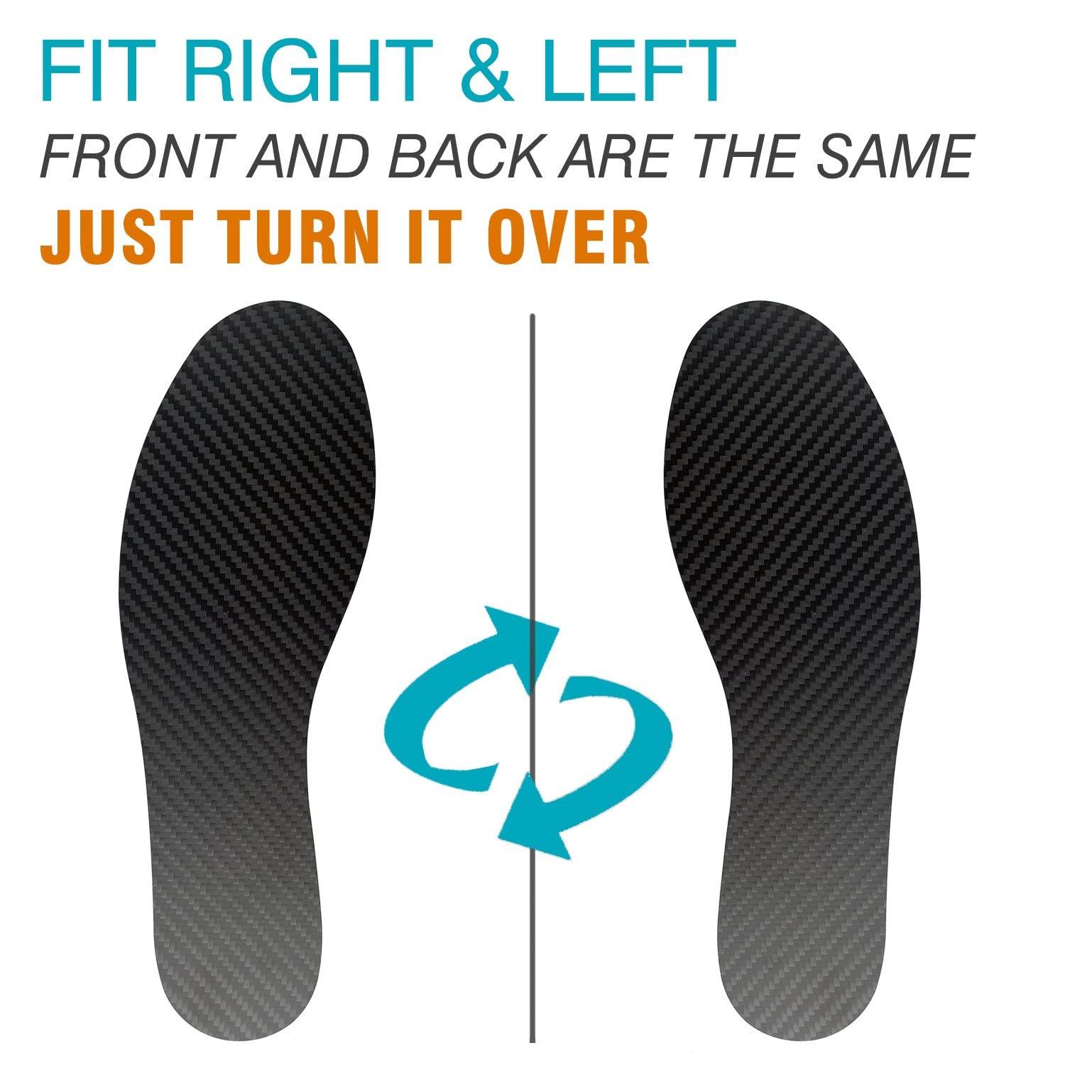 Leeuoe Carbon Fiber Shoe Insole, Semi-Rigid Insert,1 Piece 28.5cm(Men Size 12/Women 13)
