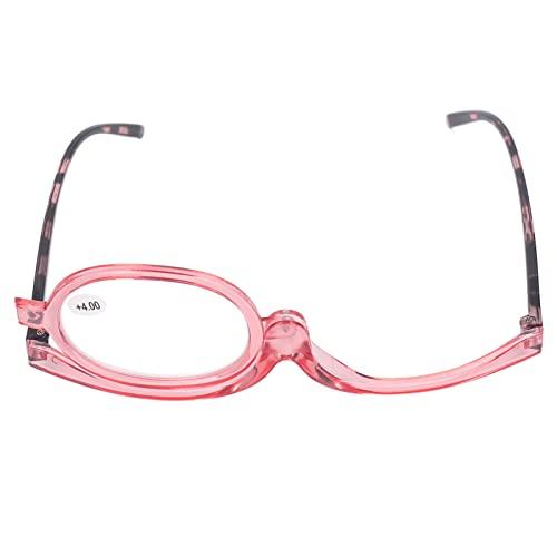 Yinhing Magnifying Makeup Glasses, Folding Cosmetic Reading Glasses, Flip Down Lens, Eye Makeup Glasses for Women (+3.50)