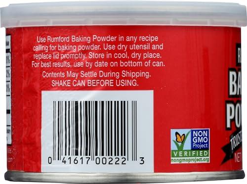 Rumford Rumford Baking Powder, Kosher, Gluten Free & Non-GMO, 4 Ounce (Pack of 24)