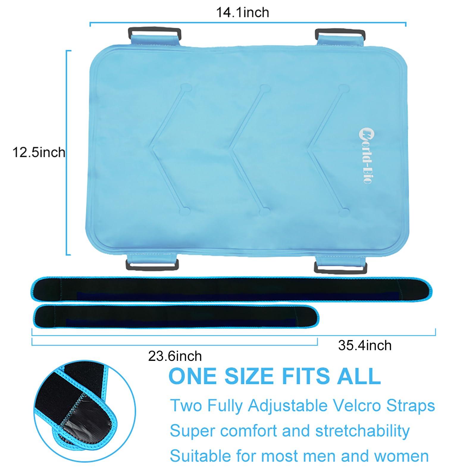 Blobuste Hip Ice Pack Wrap After Surgery, Reusable Cold Pack for Bursitis Hip Replacement Surgery, Hip Flexor Pain, Gel Ice Packs for Hip Injuries Cold Compress Therapy, Ice Pack Wrap for Sciatica, Swelling