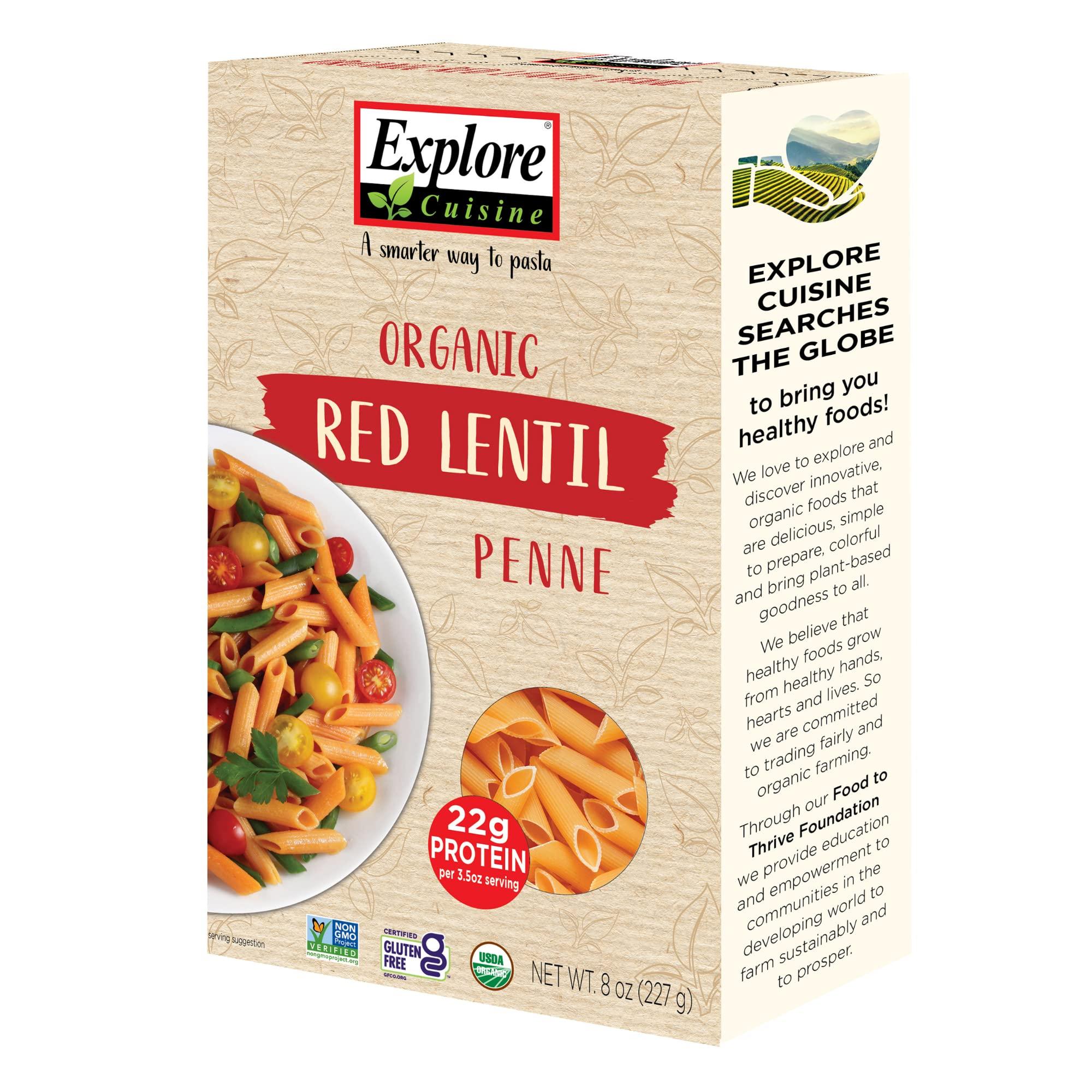 EXPLORE CUISINE Explore Cuisine Red Lentil Penne, 8 Ounce