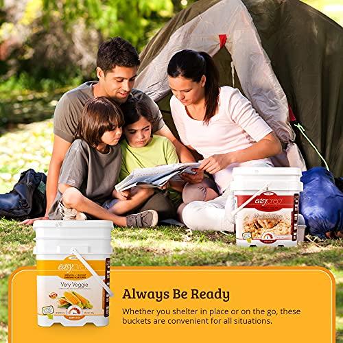 EasyPrep EasyPrep Very Veggie Emergency Food Storage Kit, Freeze-Dried Food, Vegetable Variety Pack, 156 Total Servings, 1 Bucket