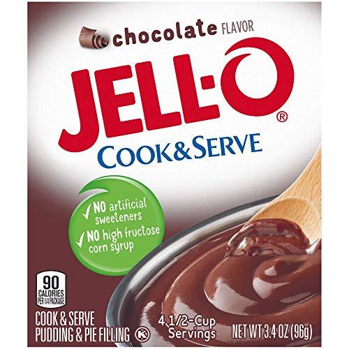 Jell-O Jell-O Chocolate Cook & Serve Pudding & Pie Filling 3.4 oz (96g) 4-Pack