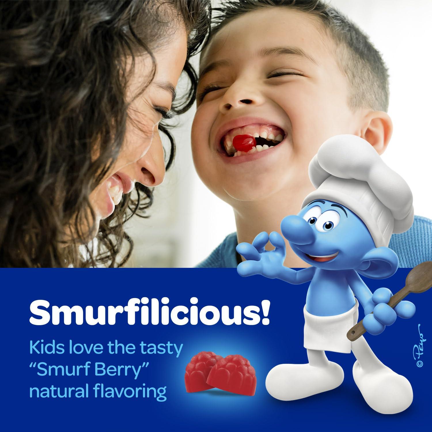 VITABURST Smurfs Pre and Probiotics for Kids Gummies | Kids Probiotics Gummies for Digestion and Immunity | Made with Real Fruit | Doctor Developed | Non-GMO and No Artificial Flavors or Colors | 40 Gummies