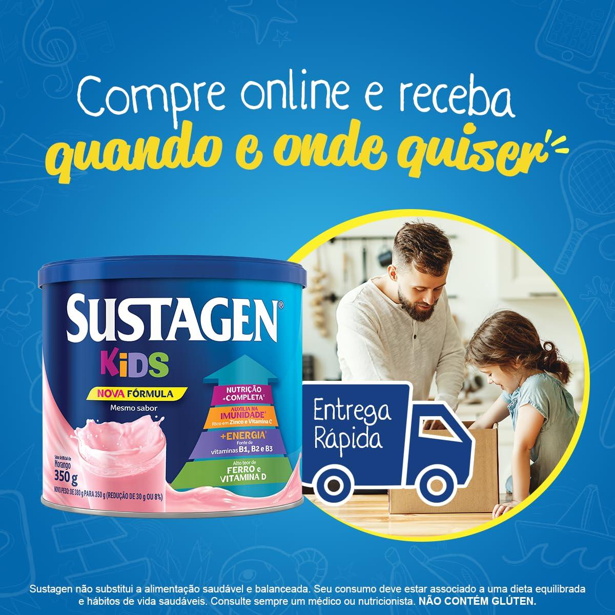 Sustagen Kids Sustagen Kids Food Supplement Strawberry Tin 380g, 13.4 Ounce (Pack of 1) (Modelo Padrão)