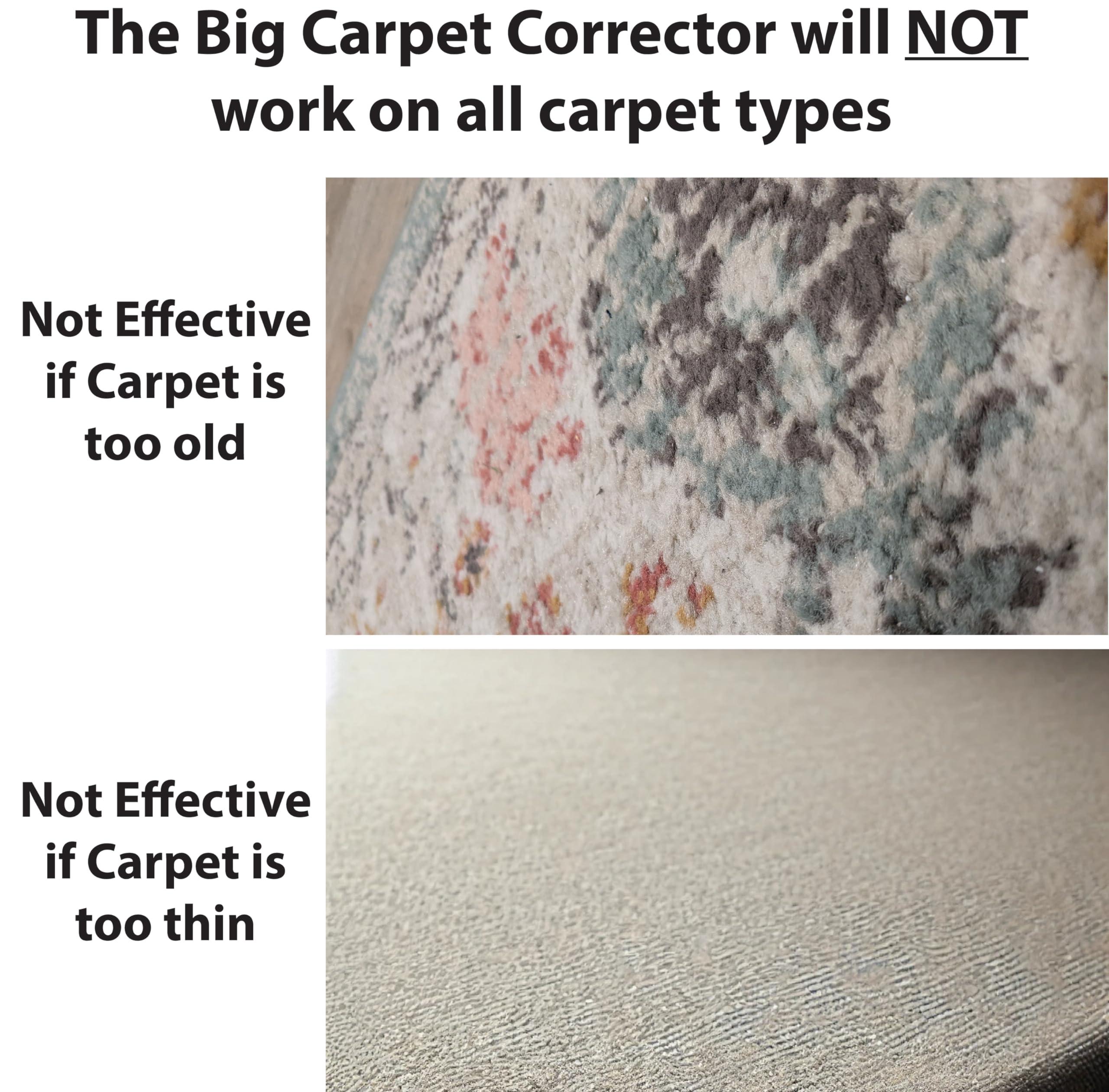 Carpet Corrector The Big Carpet Corrector - Rejuvenate Matted Down Carpet! Great for Steps, Hallways and High Traffic Areas. Large Version of The Carpet Corrector!