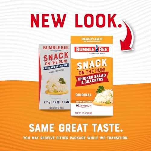 Bumble Bee Bumble Bee Snack on the Run Chicken Salad with Crackers Kit, 3.5 oz - Ready to Eat, Spoon Included - Shelf Stable & Convenient Protein Snack