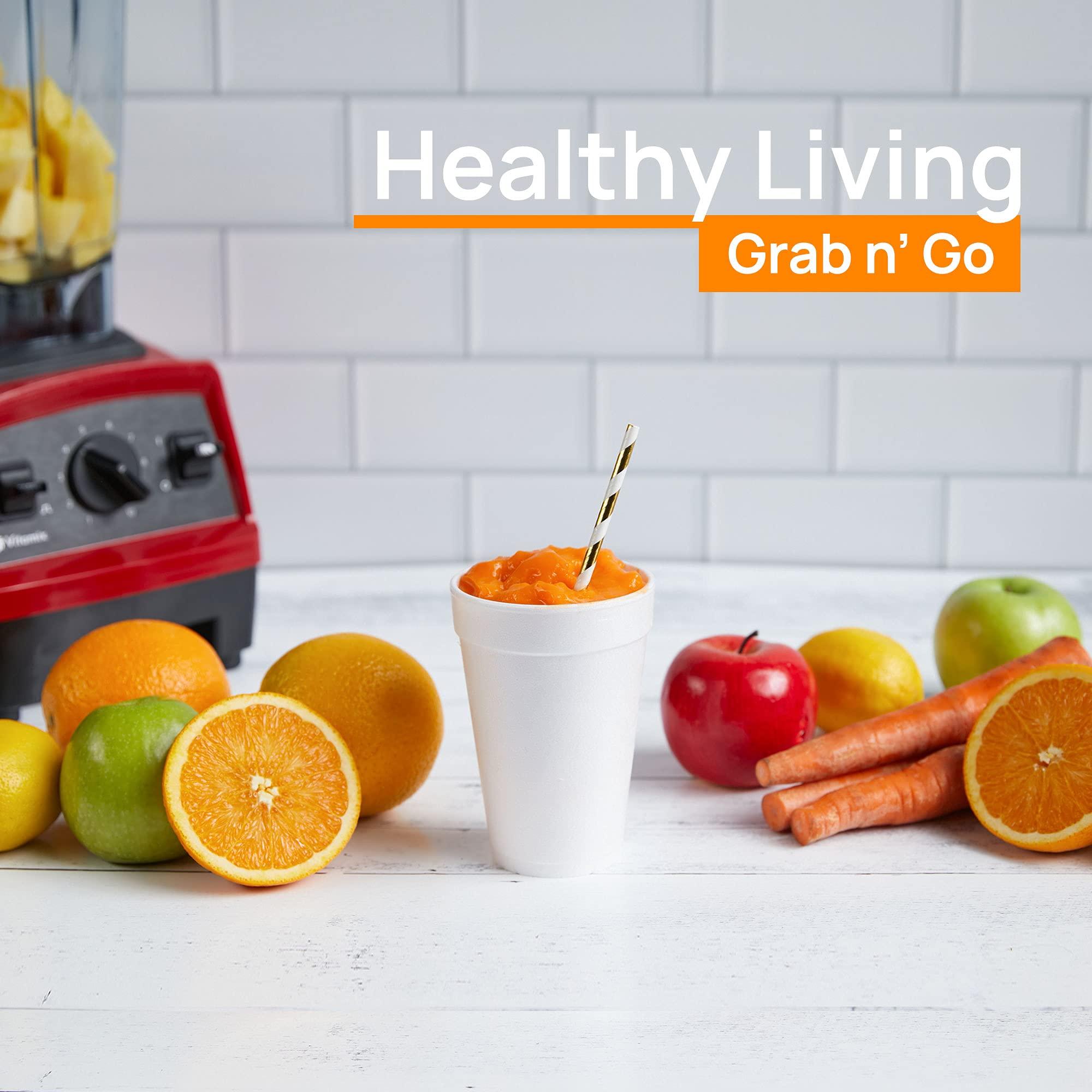 Shop Square 16 Oz Disposable Foam Cups (50 Pack), White Foam Cup Insulates Hot & Cold Beverages, Made in the USA, To-Go Cups - for Coffee, Tea, Hot Cocoa, Soup, Broth, Smoothie, Soda, Juice