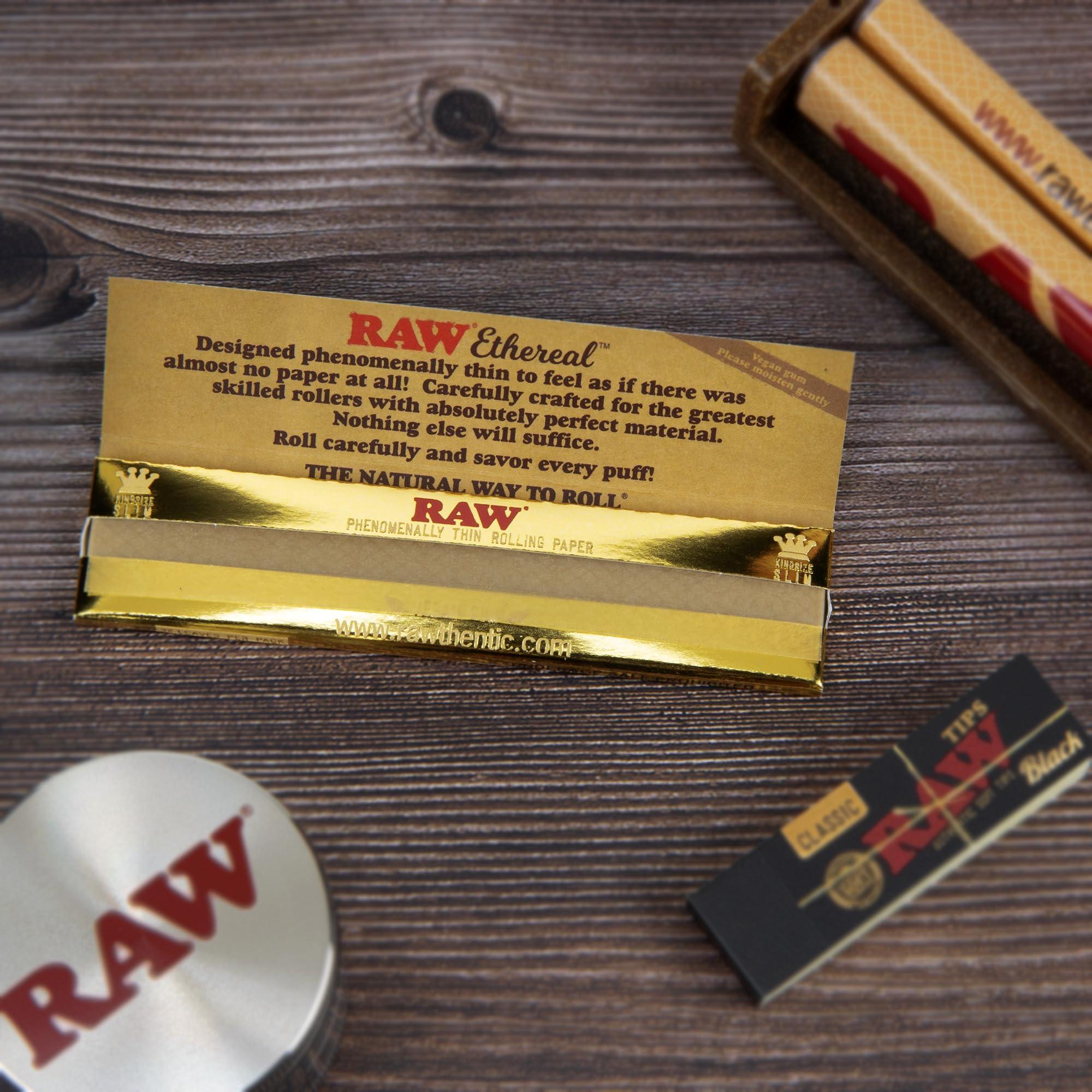RAW RAW Ethereal King Size - 5 Pack - 32 Leaves Per Pack = 160 Leaves