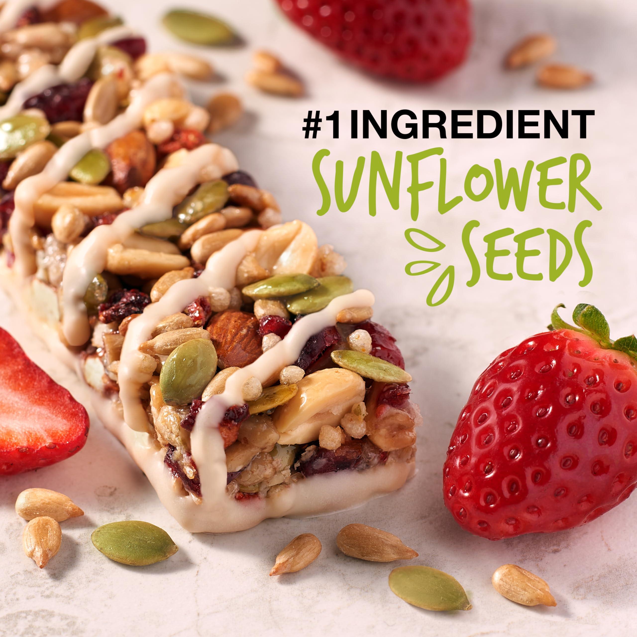 KIND KIND Seeds Fruit & Nuts Snack Bar, Strawberry Sunflower Seed | 5g Protein, High Fiber, Gluten Free Bars, 1.4 OZ, 6 Count