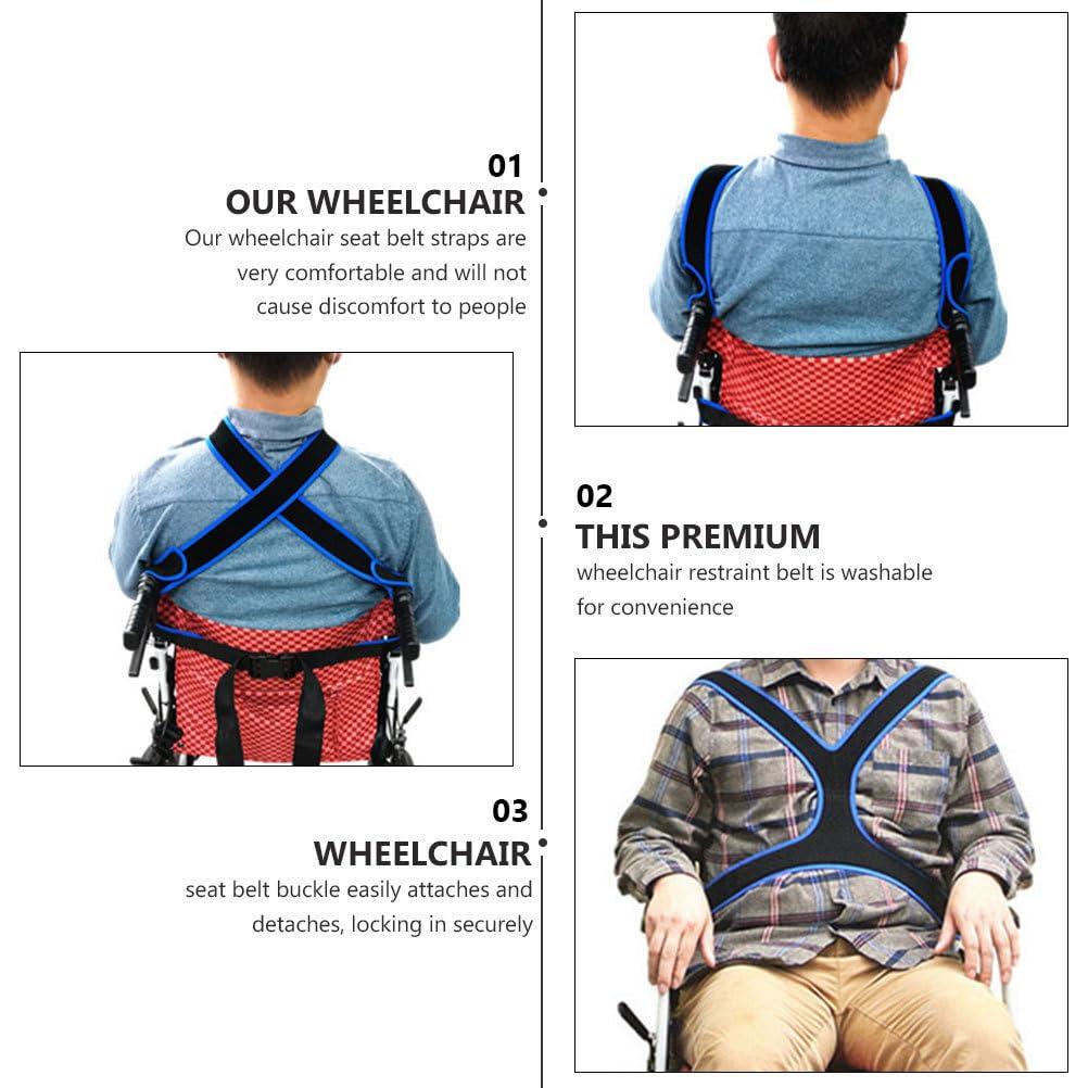 Healifty Healifty Seat Adjustable Breathable Chest Cross Positioning Anti-Slip Restraint Systems for Patients Elderly Cares