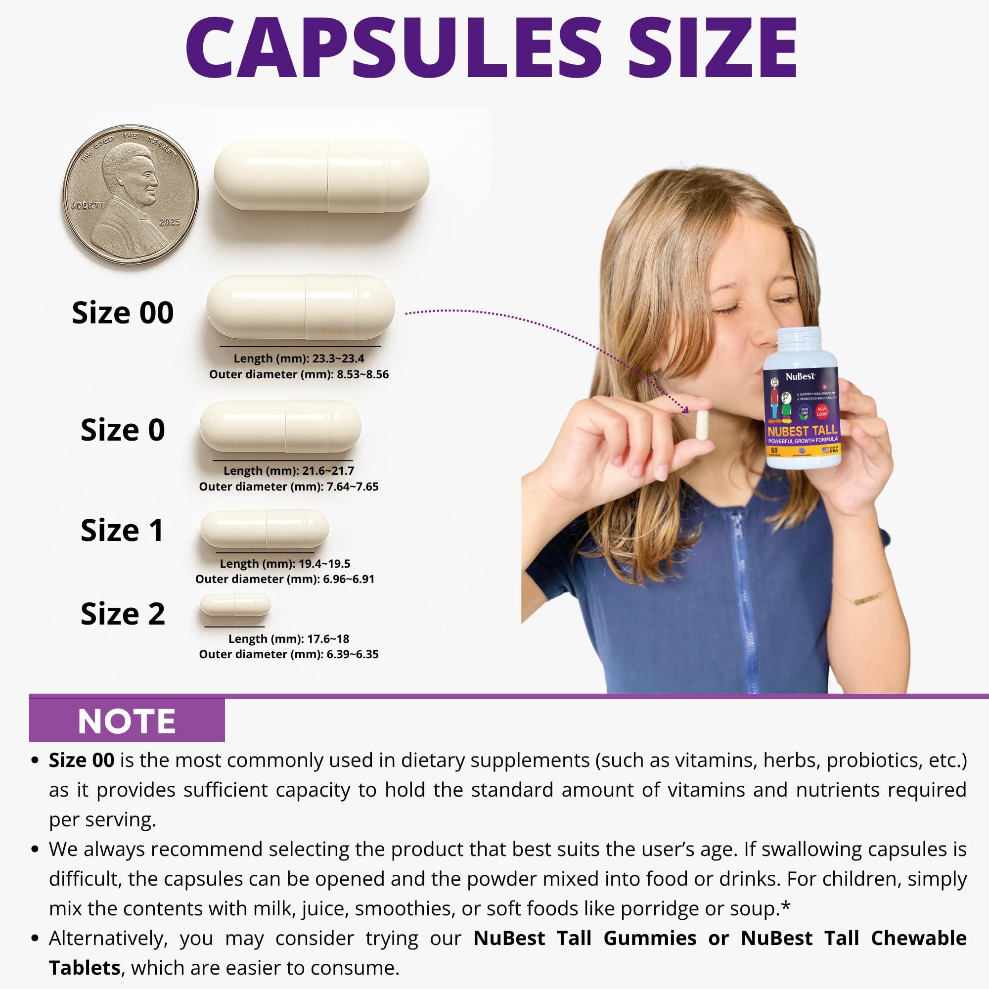 NuBest NuBest Tall - Powerful Formula for Strong Bones, Immunity & Healthy Development with Calcium, Collagen & Herbs - for Children (5+) & Teens Who Don’t Drink Milk Daily - 2 Pack | 2 Months Supply