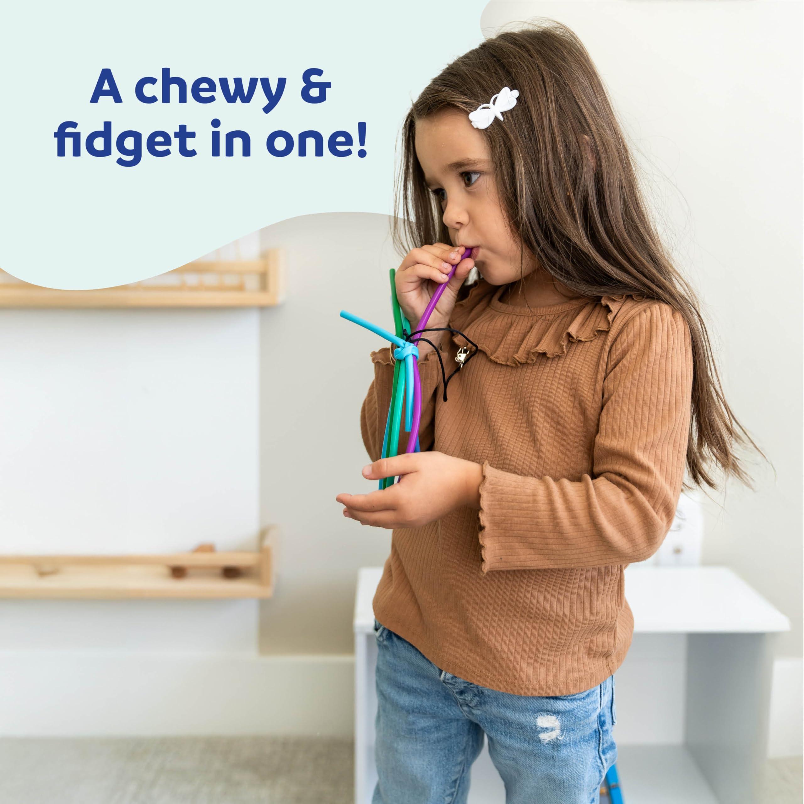 Fun and Function Fun And Function Spaghetti Chewy Fidget Chewy Tubes for Kids Oral Sensory Chewy Toy for Kids Therapeutic Fidget Sensory Noodles Light Chewers