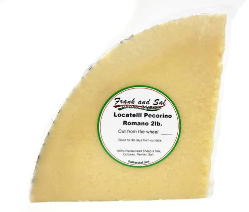 Frank and Sal Italian Market Locatelli Pecorino Romano - Italian Import (Whole 2 Pound Chunk)