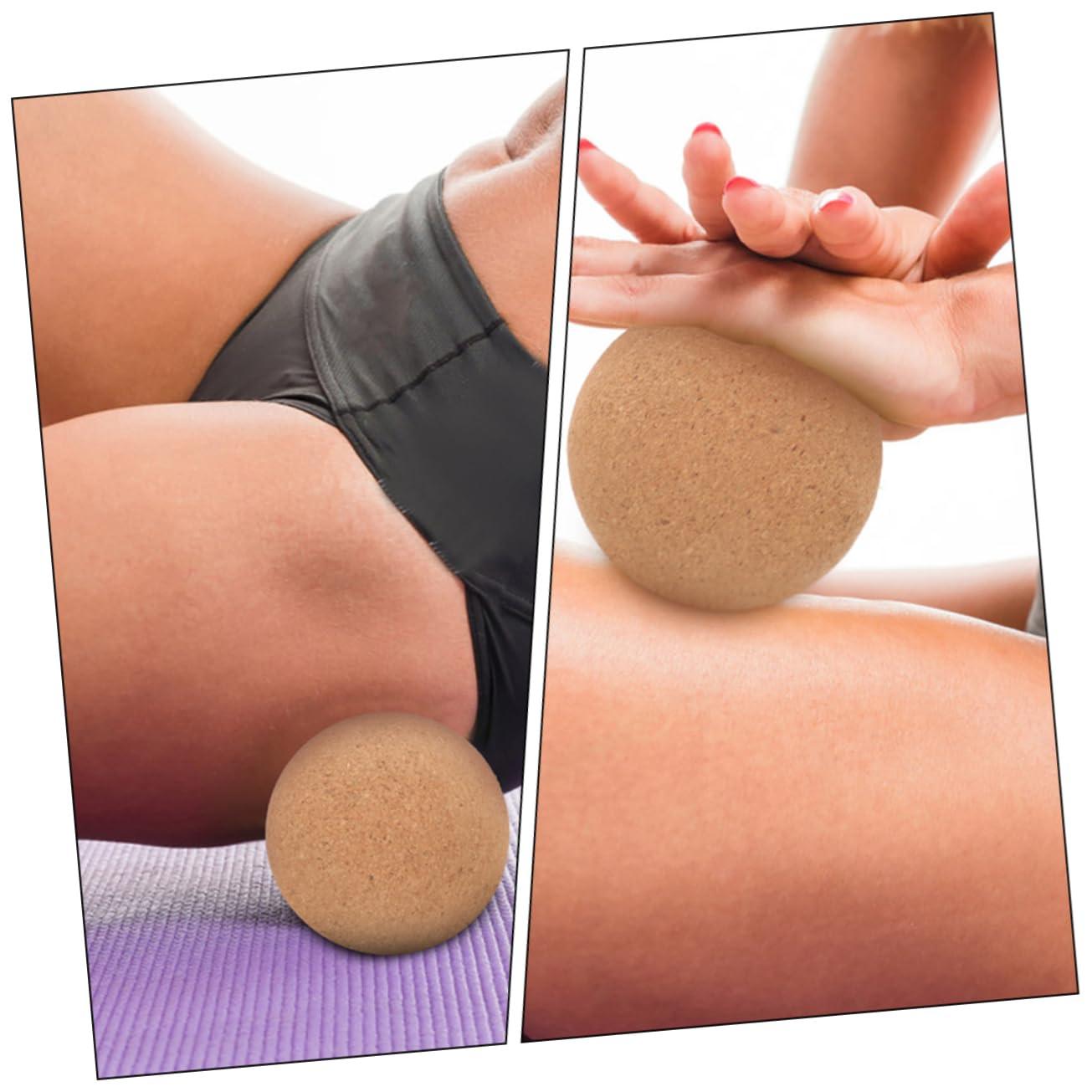 WHAMVOX WHAMVOX Massagers for Neck and Back Massage Ball Roller Small Massage Ball Cork Hand Massager