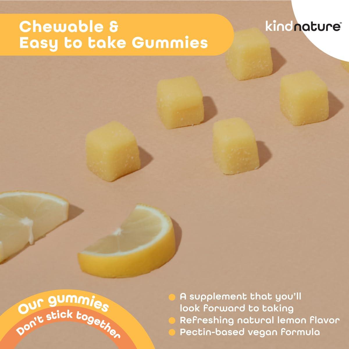 kindnature Kind Nature Vitamin B2 Gummies - Riboflavin 400mg Supplement for Kids & Adults - Non-GMO, Soy & Gluten-Free, Vegan Chewable Gummies (30 Day Supply)