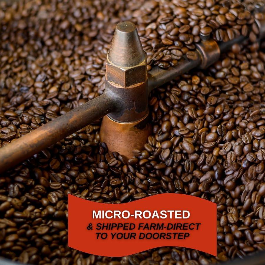 Kona Earth Kona Earth - Private Estate Farm Fresh, 100% Kona Coffee, Medium Dark Roast Coffee, Single-Estate Grown Micro-Batch-Roasted Whole Coffee Beans, 5 lbs. (Pack of 1)