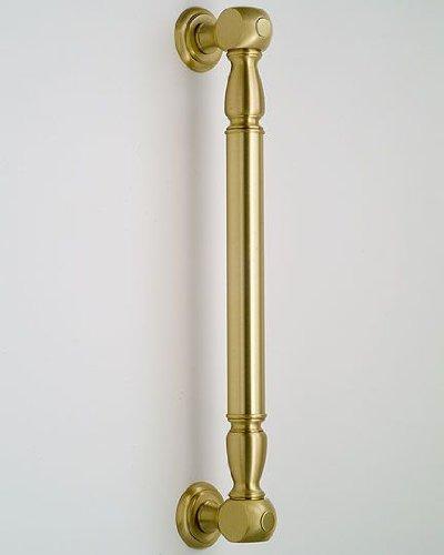 Jaclo Jaclo G60-24-MBK 90 Degree Reeded with End Caps Grab Bar with Right-Hand Configuration, Antique Brass