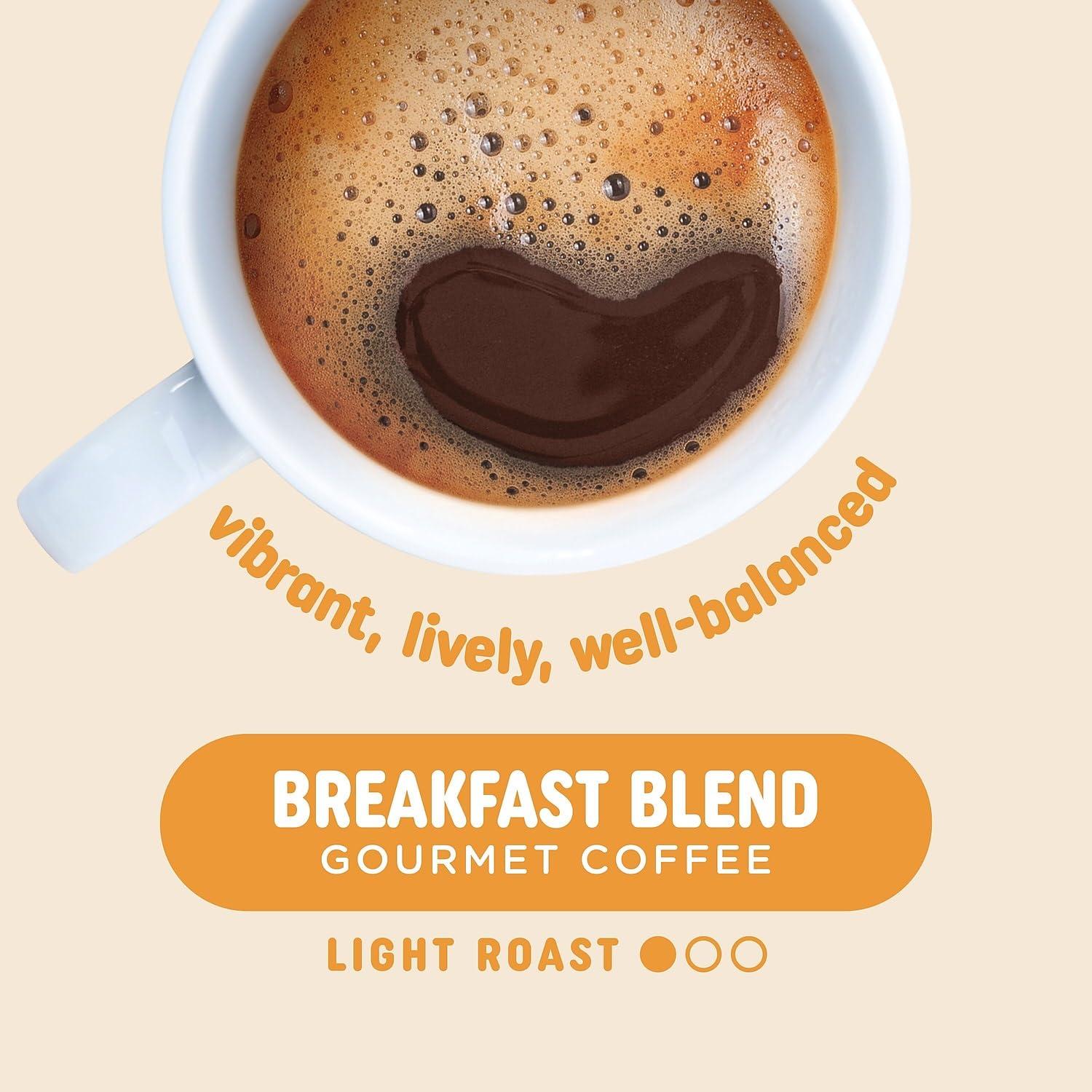 Pick Me Up Provisions Pick Me Up Breakfast Blend Coffee Pods, Light Roast, 96/Carton