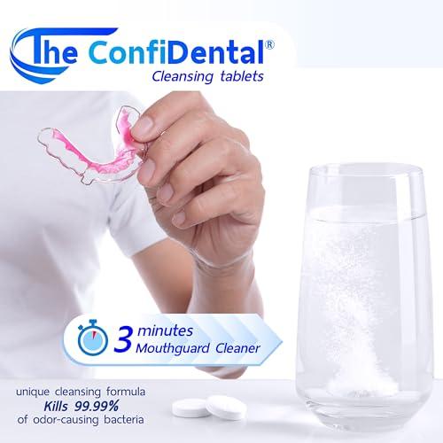 The ConfiDental The ConfiDental Cleansing Tablets (120tablets) - 4 months supply. Retainer, Mouth Guard and Dental Appliances Cleaner. Keep your Dental Alliances Fresh and Clean like new.