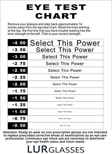 LUR READING GLASSES 3 pack Readers (Black, 3.50)