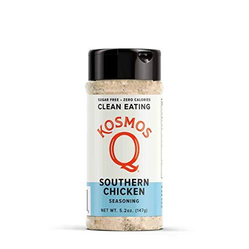 Kosmos Q Kosmos Q Southern Chicken Seasoning | All-Purpose Spice Mix | All-Natural Cooking Herbs & Spices | Paleo & Keto Diet Friendly Flavor Blend | MSG-Free, Zero Calories | 5.2 oz. Shaker Bottle