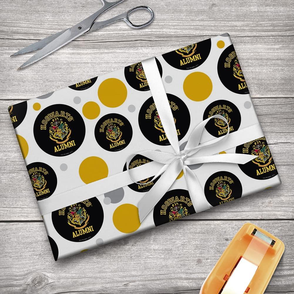 GRAPHICS & MORE GRAPHICS & MORE Harry Potter Hogwarts Alumni Crest Gift Wrap Wrapping Paper Roll